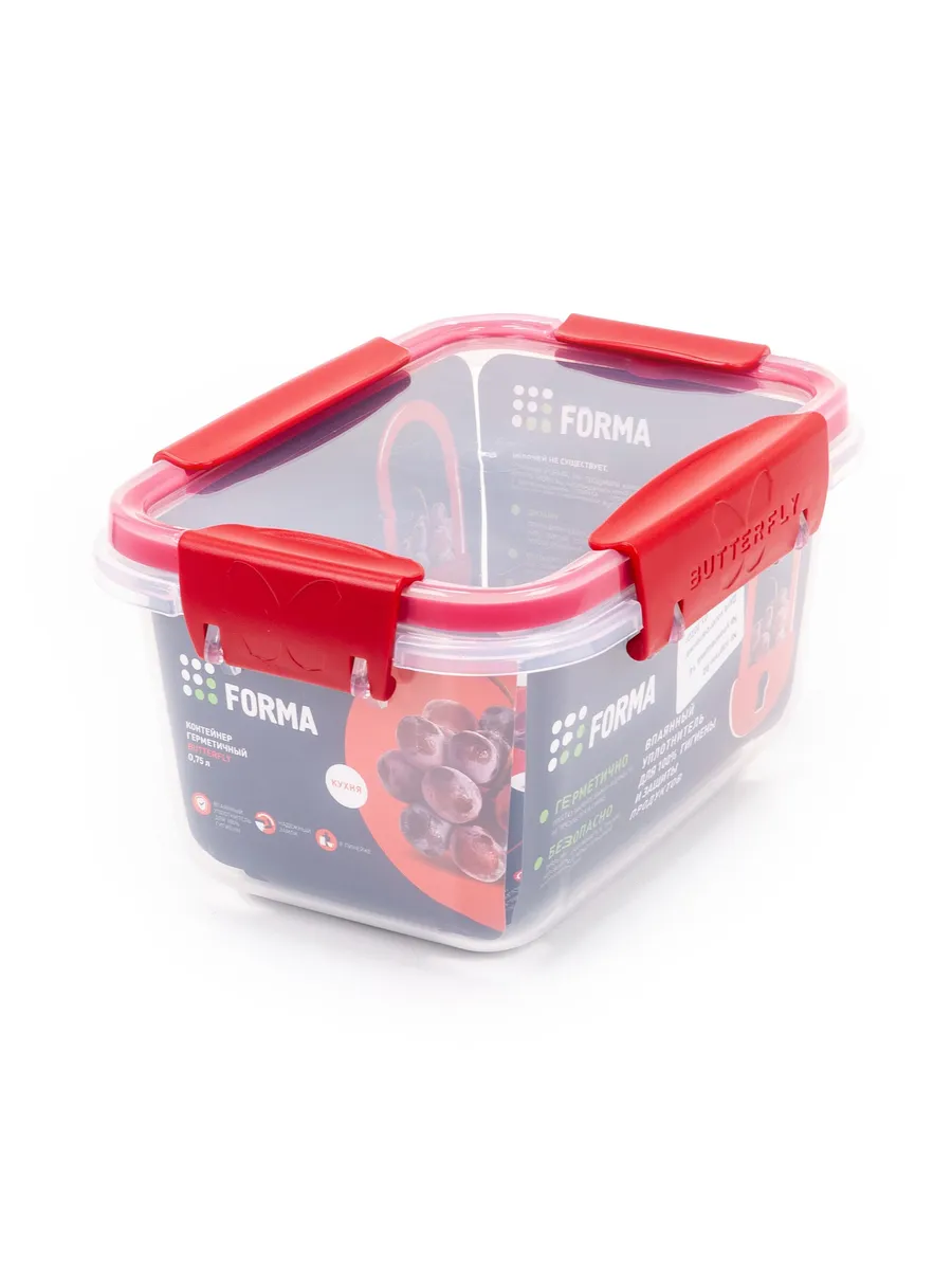 BUTTERFLY контейнер д/продуктов bright прямоуг. 750мл С7820699/16
