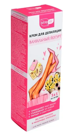 NATURALIST крем д/депиляции ванильный йогурт 100мл