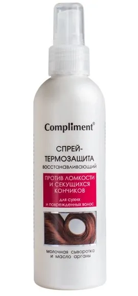 COMPLIMENT спрей термозащита д/сухих и поврежденных волос 200мл