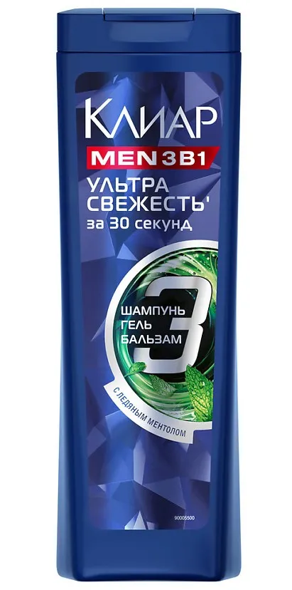 CLEAR NUTRIUM шампунь-гель д/душа муж. 3в1 ультра свежесть 400мл