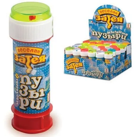 ВЕСЕЛАЯ ЗАТЕЯ пузыри мыльные 60мл 1504-0000/36