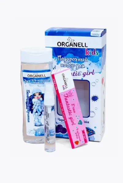 Набор подарочный д/девочек черничный смузи/капкейк шампунь, душистая вода