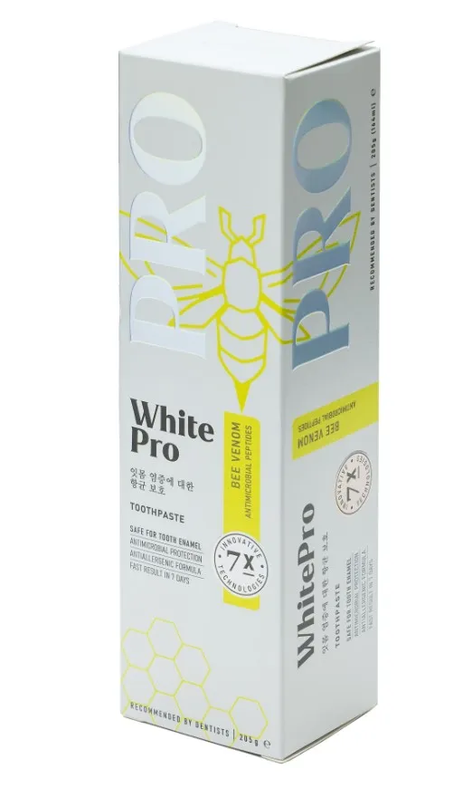 WHITE PRO Bee Venom паста зубная с пчелиным ядом и антимикробными пептидами 205г