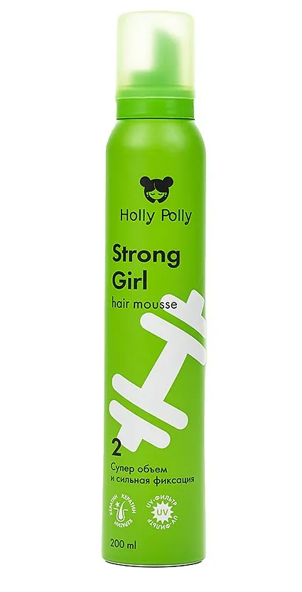 HOLLY POLLY мусс д/волос супер объем и сильная фиксация 200мл
