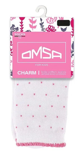 OMSA носки детские в горошек 22P31 bianco р.23-26
