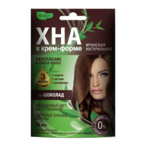 NATURALIST хна д/волос в крем-форме т.шоколад 50мл