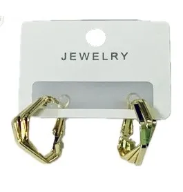 Серьги геометрия цв.золото L 230707