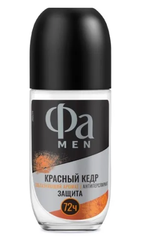 FA MEN антиперспирант муж. ap gro men red cedarwood 50мл ролл