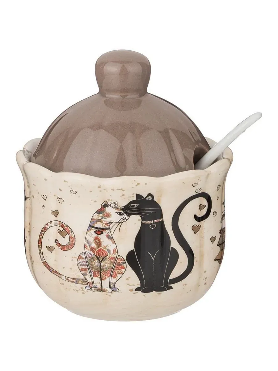 AGNESS Парижские коты сахарница 280мл 358-1737