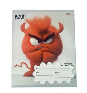 Тетрадь 12л клетка цветные монстрики-1 12-4284