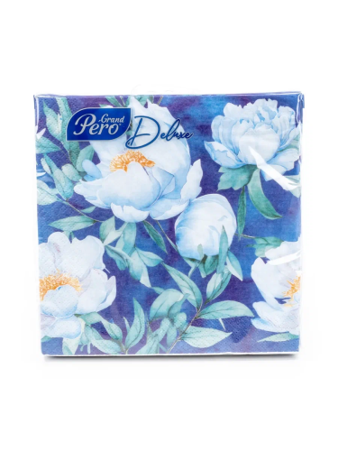 PERO Deluxe салфетки столовые цветочный сон 3сл 33*33см 20шт