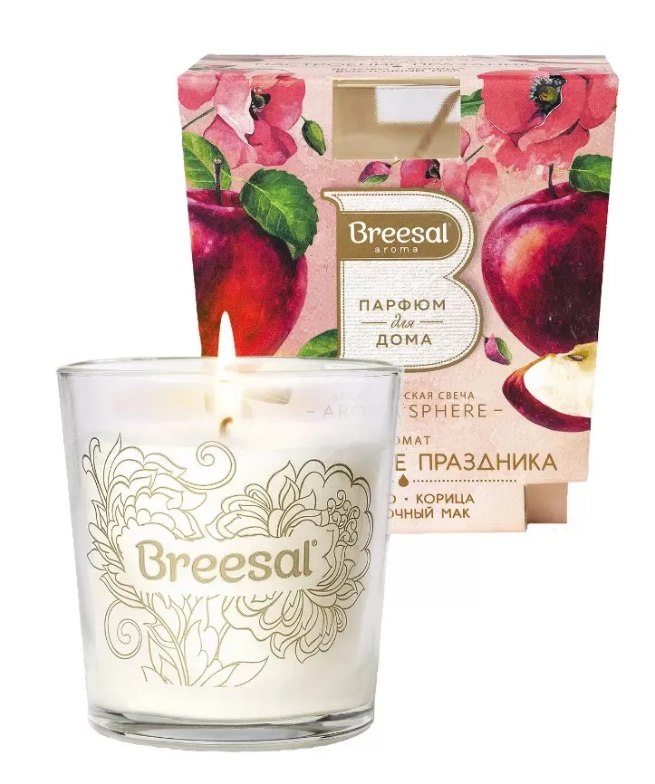 BREESAL свеча аромат. аroma sphere настроение праздника 170г