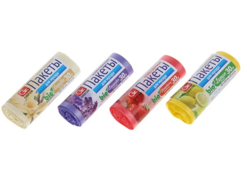 Пакеты д/мусора 30л 20шт GRIFON Bio МИКС ароматич.101-020/10