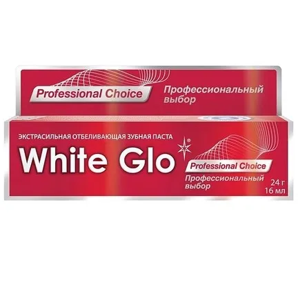 WHITE GLO паста зубная профессиональная отбеливающая 24г