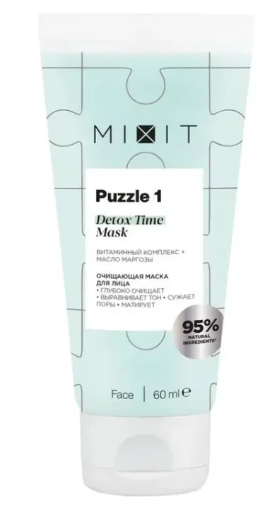 MIXIT маска д/лица очищающая с витаминным комплексом и маслом маргозы 60мл