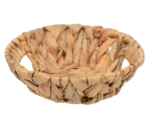 ЗОЛОТИСТЫЙ КОЛОС блюдо декор. цв.песочный 18*18*6см Shan-15