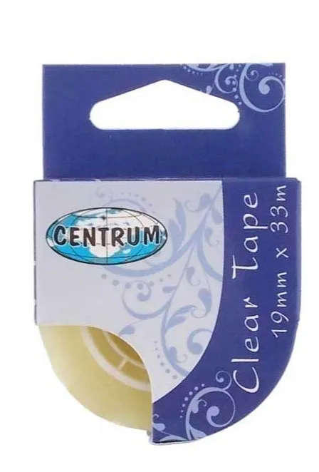 CENTRUM клейкая лента прозрачная 1,9см*33м 80153