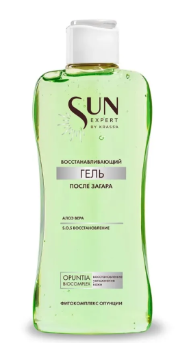 KRASSA гель восстанавливающий после загара алоэ вера 180мл