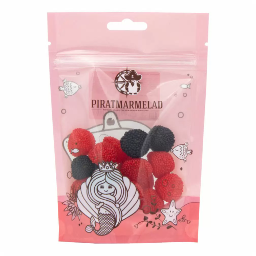 PIRATMARMELAD мармелад ягоды малина и ежевика в обсыпке 125г