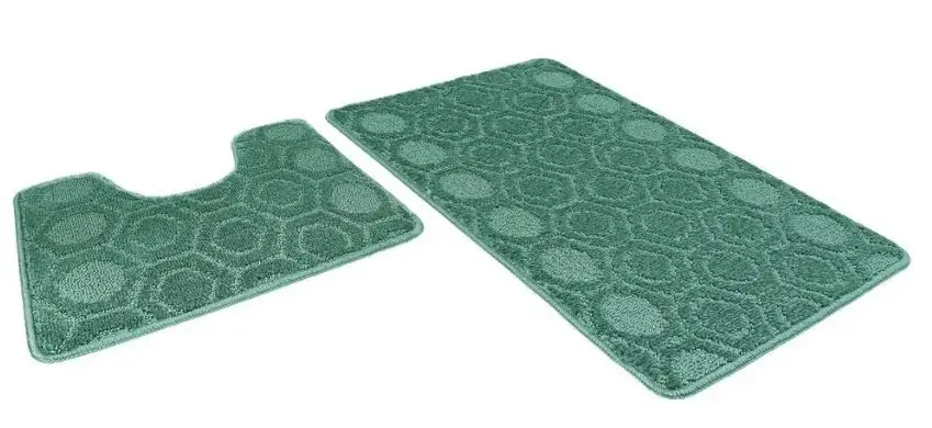 SHAHINTEX набор ковриков актив icarpet цв.зеленый 50*80см, 50*40см