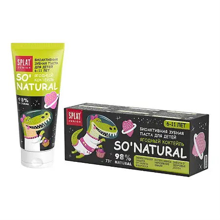 SPLAT Juicy паста зубная детская ягодный коктейль 6-11лет 73г