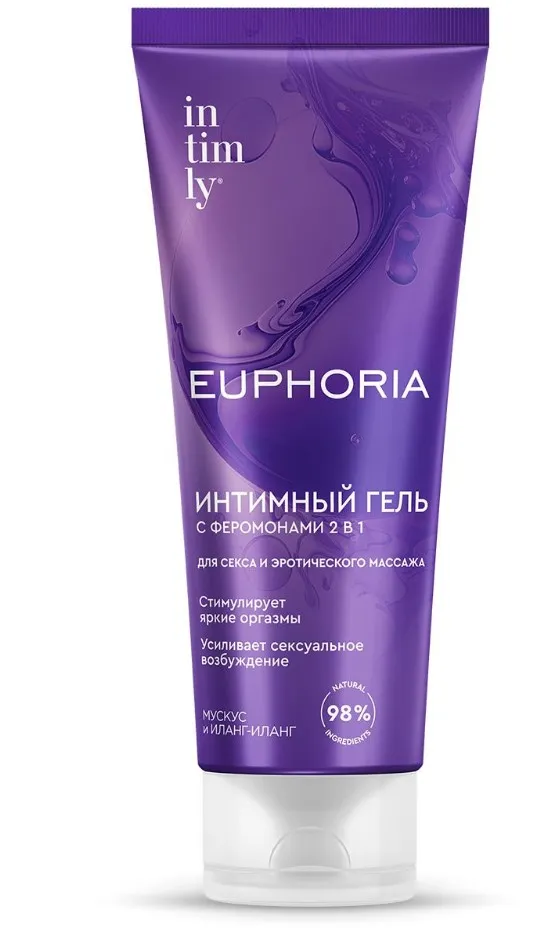INTIMLY Euphoria гель интимный с феромонами 2в1 мускус и иланг-иланг 75мл