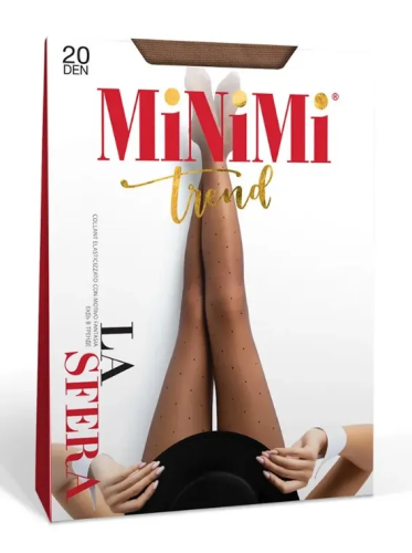MINIMI колготки женские la sfera мелкий горох 20 daino р.3