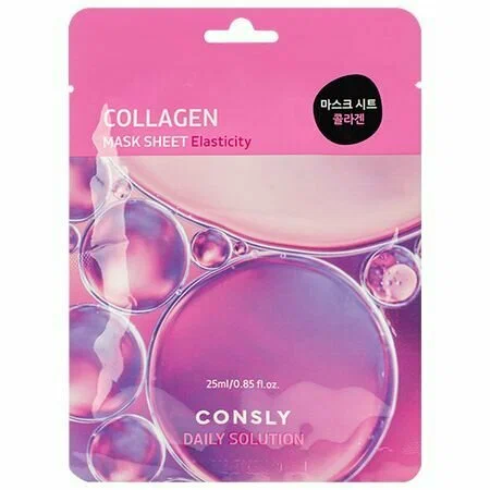 CONSLY Daily Solution маска тканевая с гидролизованным морским коллагеном 25мл