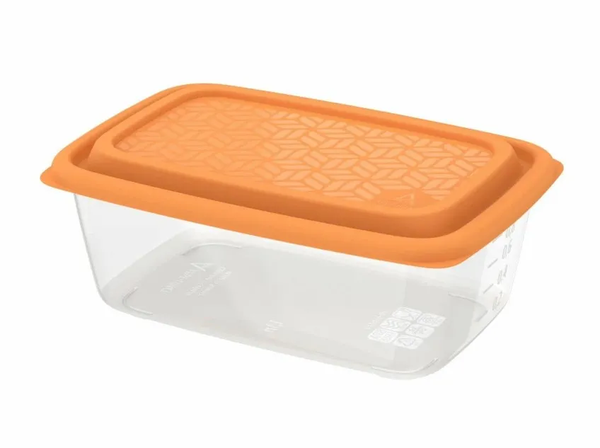 Контейнер гурман заморозка/СВЧ цв.оранж. 1,1л 194*131*75см АП516/60                                