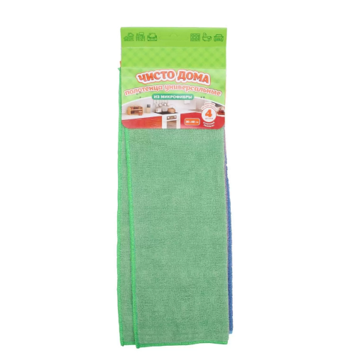 ЧИСТО ДОМА полотенце из микрофибры 30*40см