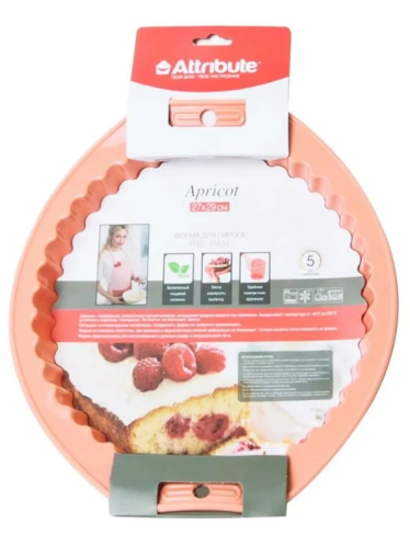Форма д/пирога apricot круглая с волнистым краем 27см ABS307