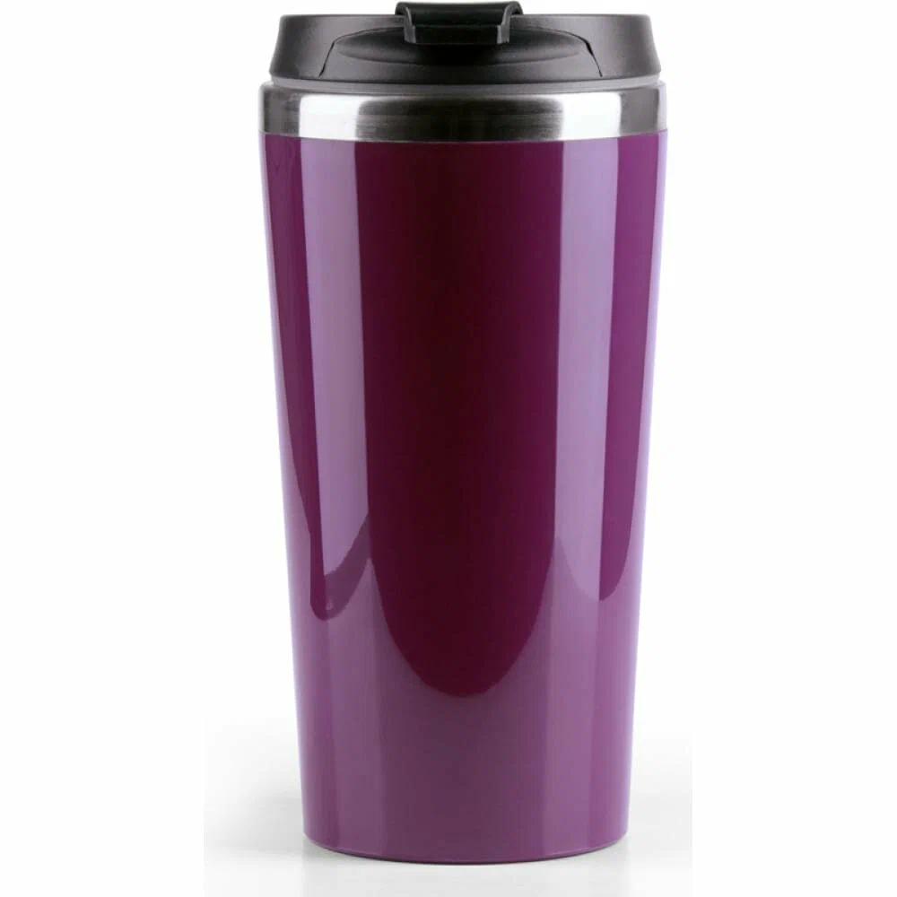 BAROUGE Тревел тумблер термобутылка из нерж. стали цв.фиолетовый 400мл 400мл BТ-055