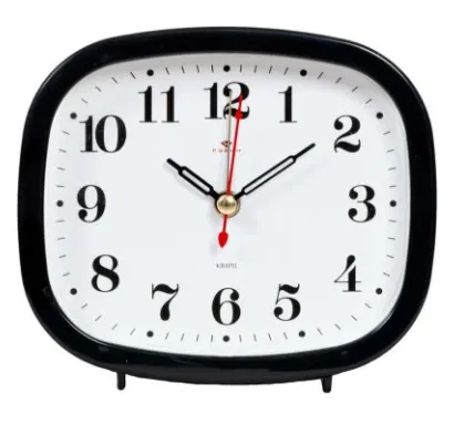 РУБИН будильник кварц классика цв.черный В5-001