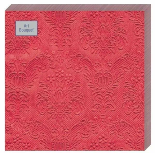 BOUQUET Art салфетки столовые барокко красный 3сл. 33*33см 16шт