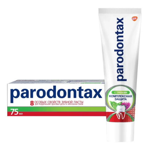 PARODONTAX паста зубная комплексная защита с травами 75мл