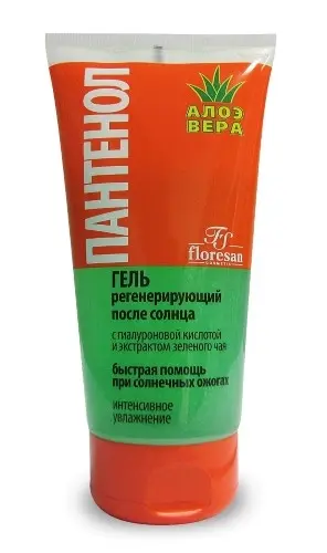 ФЛОРЕСАН гель после солнца регенерирующий пантенол алоэ вера 15мл 316с