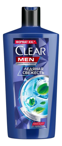 CLEAR MAN шампунь д/волос ледяная свежесть с ментолом 650мл