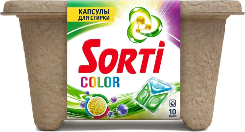 SORTI капсулы д/стирки color 10шт