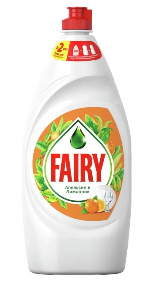 FAIRY средство д/мытья посуды апельсин и лимонник 900мл (12)