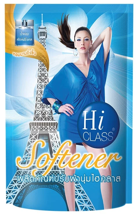 LION кондиционер д/белья hi-class голубая гавань blue haven мяг.уп. 500мл