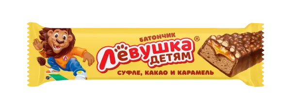 Батончик Славянка Левушка детям с суфле и карамелью 42г; 25