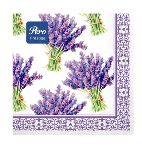 PERO Prestige салфетки столовые романтика 3сл. 33*33см 20шт