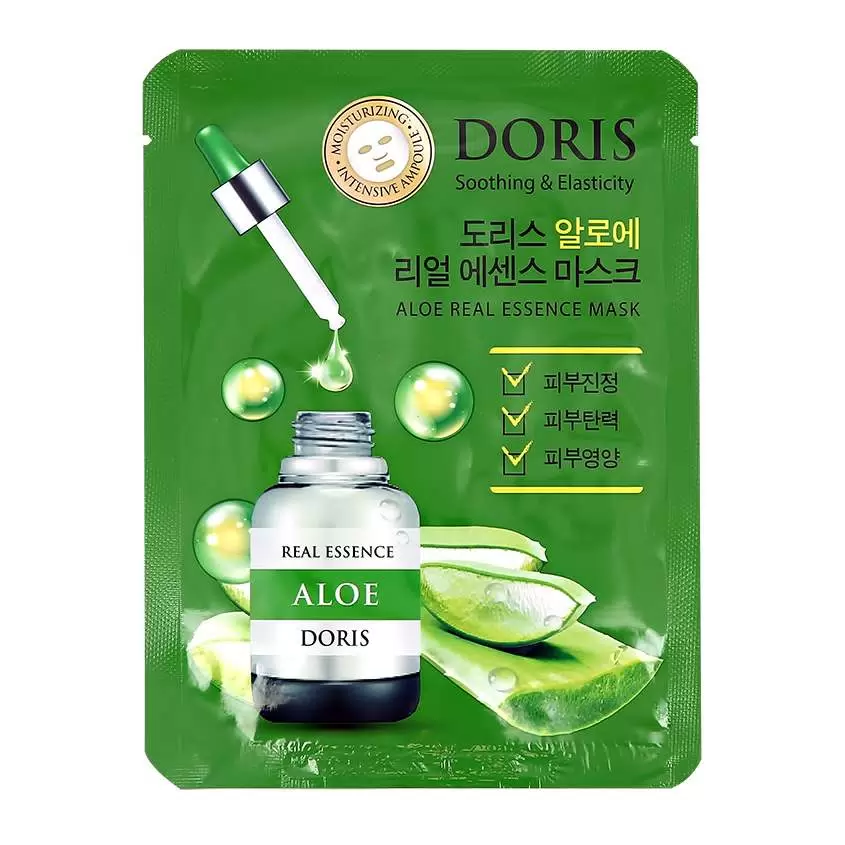DORIS маска д/лица тканевая с экстрактом алоэ 25мл
