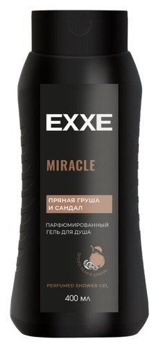 EXXE Гель для душа парфюмированный Miracle Пряная груша и сандал, 400 мл