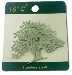 Брошь Дерево цв.серебро нерж.сталь L 230692