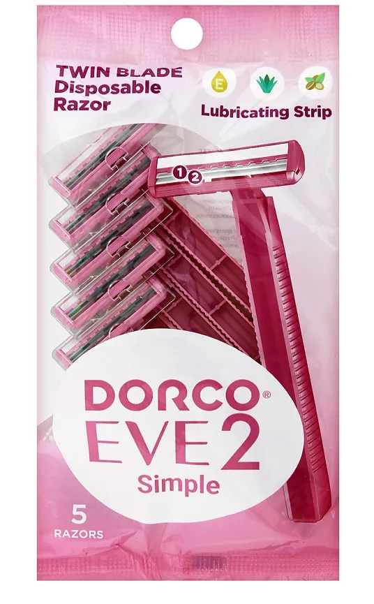 DORCO станок д/бритья одноразовый eve 2 жен. 5шт TG-708W/584164
