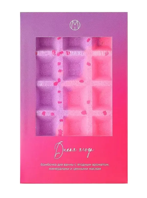 MiPASSiON бомбочка д/ванн вафля дикая ягода 140г