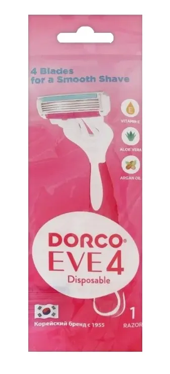 DORCO станок д/бритья одноразовый еve 4 shai vanilla жен.