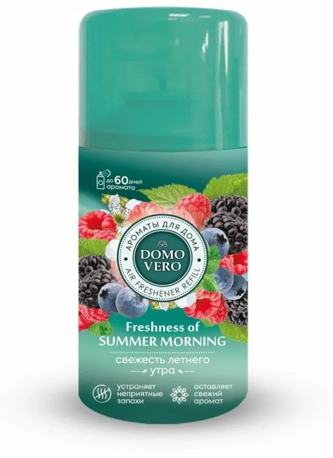 DOMOVERO освежитель воздуха свежесть летнего утра см. баллон 250мл