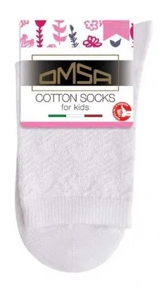 OMSA носки детские ажур 22A02 bianco р.27-30